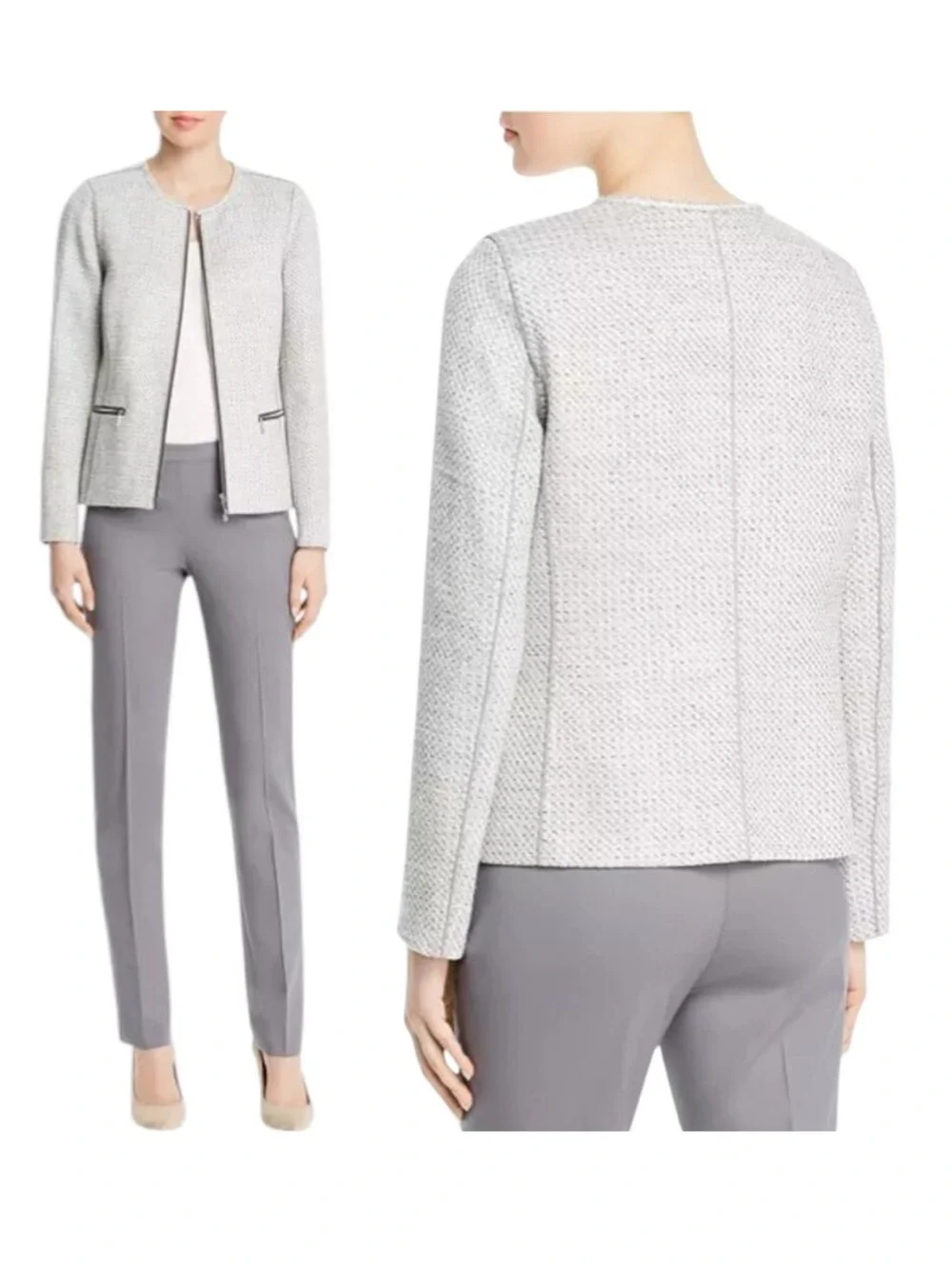 Lafayette 148 New York neckline lafayette tweed
